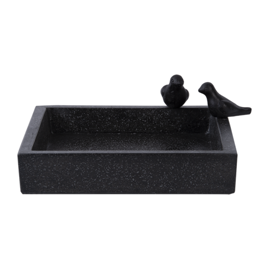 Vogelbad Terrazzo vierkant