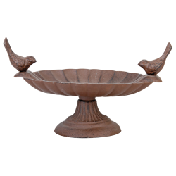 Vogelbad op voet gietijzer