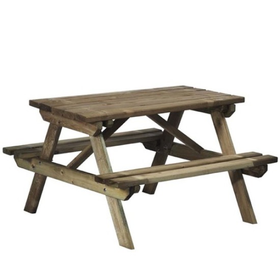 Kinderpicknicktafel Ieniemienie naaldhout 90x55cm