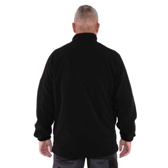 Ramon fleece jack zwart