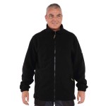 Ramon fleece jack zwart