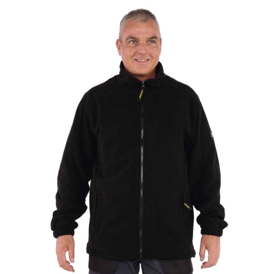 Ramon fleece jack zwart