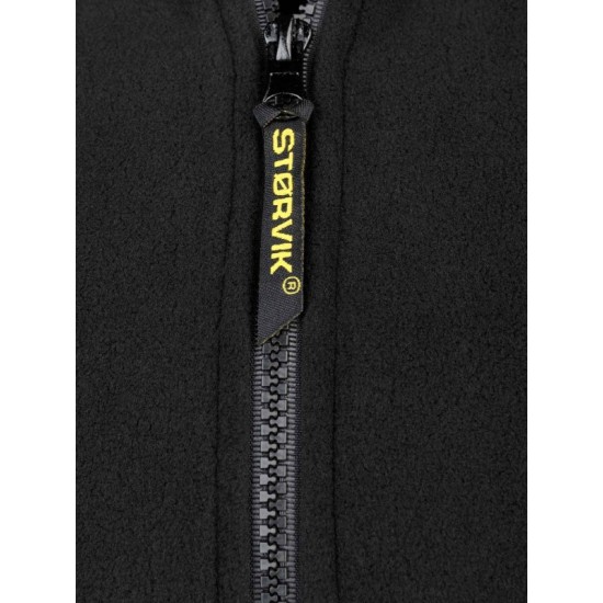 Ramon fleece jack zwart