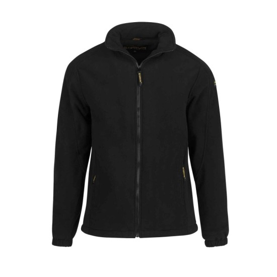 Ramon fleece jack zwart