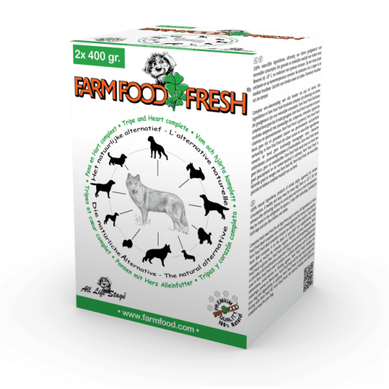 Farm food fresh pens hart compleet 2X400GR (diepvries)