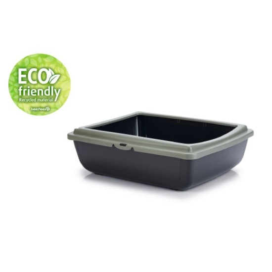 Kattenbak Juliet ECO groen/zwart