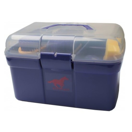 Grooming box purple met borstels