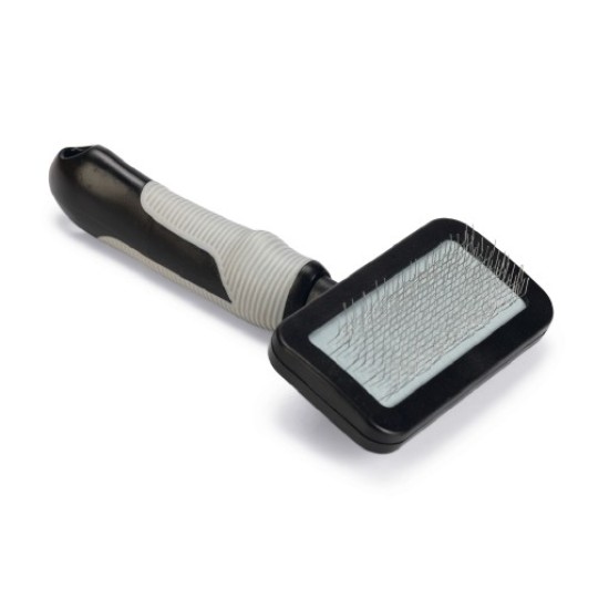 Slickerborstel middel zwart grijs