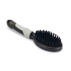 Verzorgingsborstel Groot zwart grijs