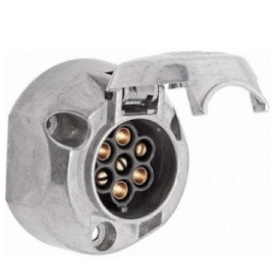 Stekkerdoos 7-polig metaal