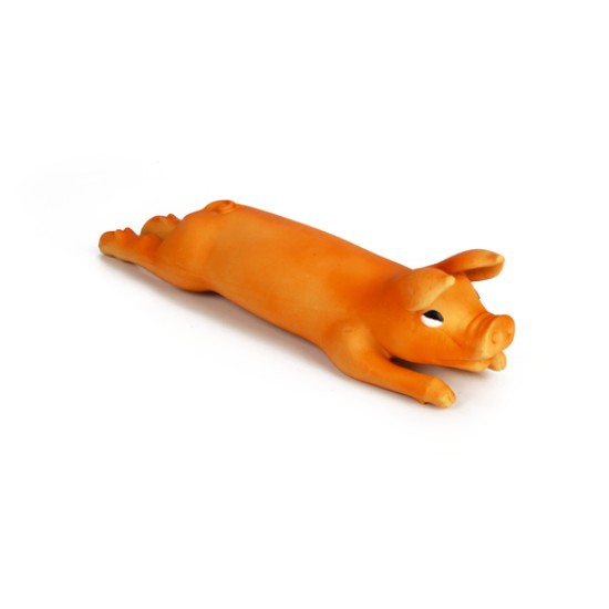 Latex biggetje groot oranje Latex biggetje groot oranje