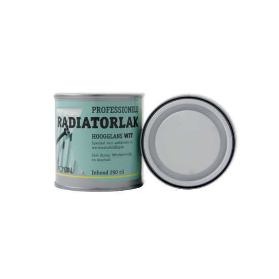 Mondial radiatorlak wit 250ml
