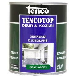 TencoTop Deur en Kozijn dekkend zijdeglans middengroen 750ml