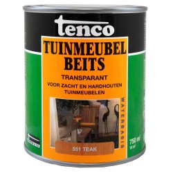 Tenco Tuinmeubelbeits waterbasis 551 Teak 750ml Tenco Tuinmeubelbeits waterbasis 551 Teak 750ml