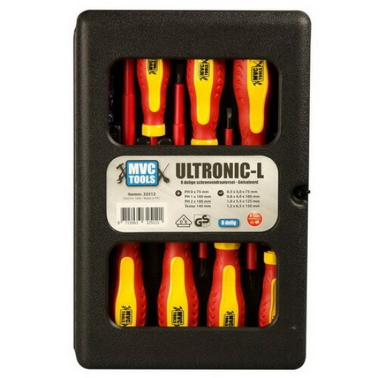 Schroevendraaierset 8-delig in koffer