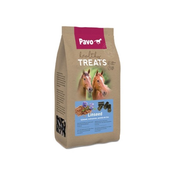 Pavo Healthy Treats paardensnoepjes lijnzaad 1kg