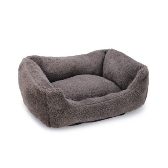 Beeztees pluche ligbed Kadi grijs 47x37x18cm Beeztees pluche ligbed Kadi grijs 47x37x18cm