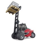 Bruder Linde HT160 met pallet en 3 pallet boxen