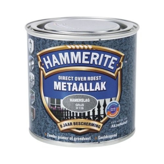 Hammerite Hamerslag grijs H118 250ml