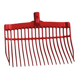 Mestvork kunststof rood zonder steel Mestvork kunststof rood zonder steel