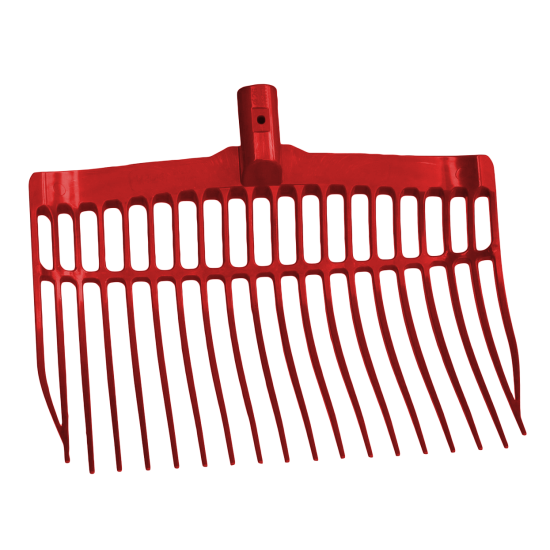 Mestvork kunststof rood zonder steel Mestvork kunststof rood zonder steel