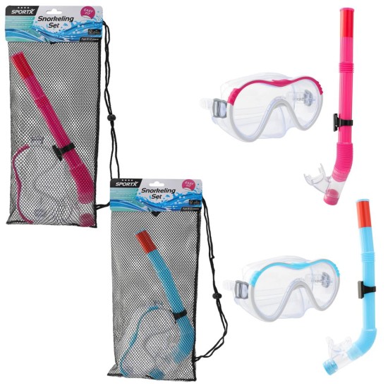 Duikmasker met snorkel Junior roze