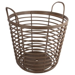 Mand eco bruin hout 40 liter