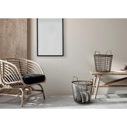 Mand eco bruin hout 40 liter