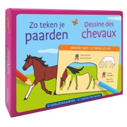 Zo teken je paarden met 12 sjabloonkaarten