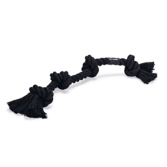 Beeztees flossytoy zwart 4 knopen