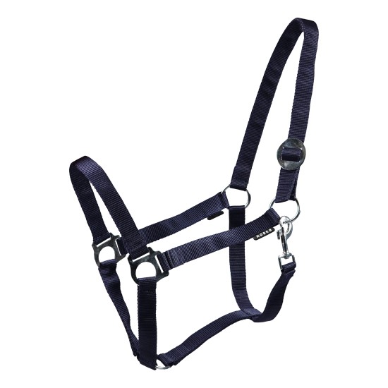 Nylon halster basic donkerblauw