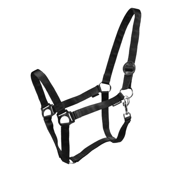 Nylon halster basic zwart