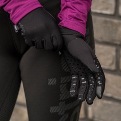 Handschoenen Equestrian Pro Polartec zwart Handschoenen Equestrian Pro Polartec zwart