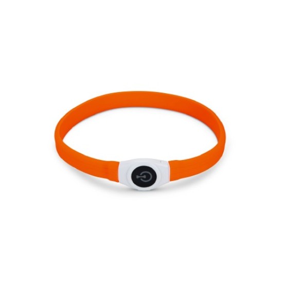 Beeztees glowy halsband oranje