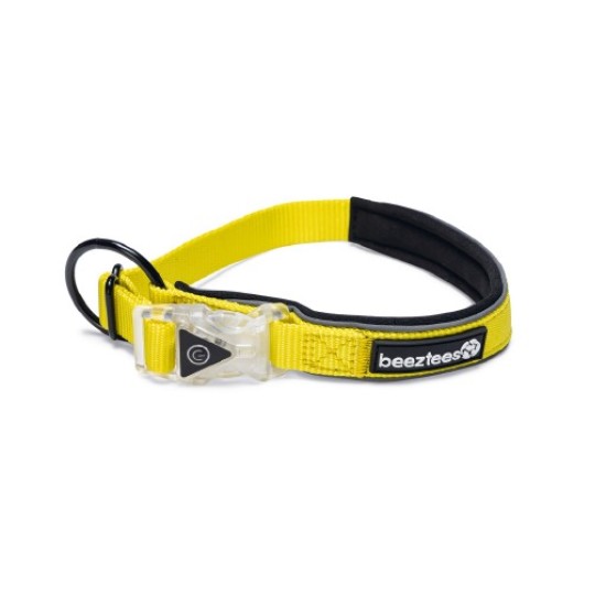 Beeztees safety gear parinca halsband geel 35-40CM