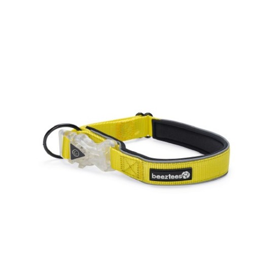 Beeztees safety gear parinca halsband geel 45-50CM