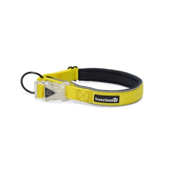 Beeztees safety gear parinca halsband geel 50-55CM