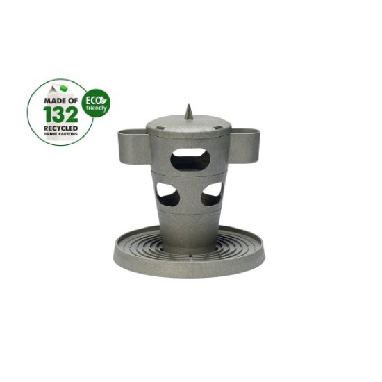 Snacktoren kip grijs 30x30x32,5