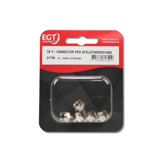F-Connector Pro afsluitweerstand 5 stuks