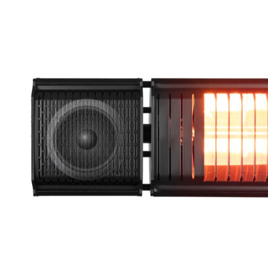 Eurom terrasverwarmer Heat and Beat zwart Eurom terrasverwarmer Heat and Beat zwart