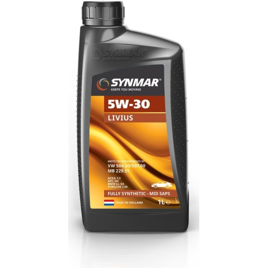 Synmar Livius full synthetic 5W30 livius 5 liter