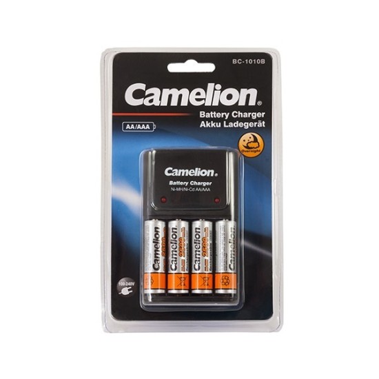 Camelion batterijlader inclusief 4x AA batterijen