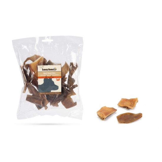 Beeztees runderkophuidstukjes 250 gram