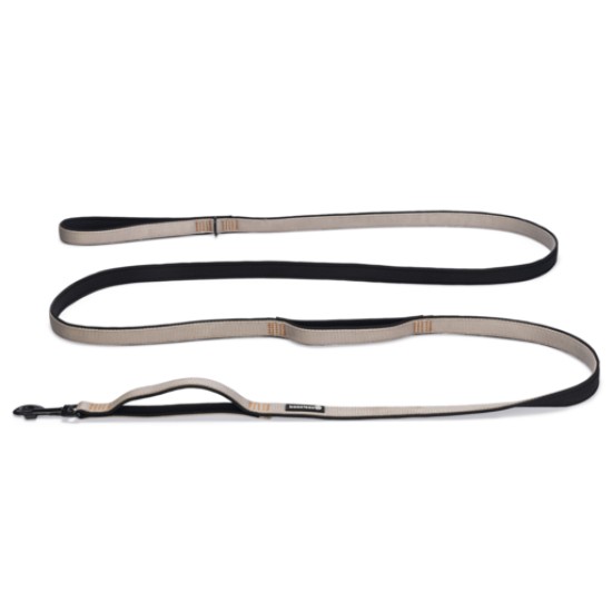 Hondenriem looplijn Parinca lichtgrijs