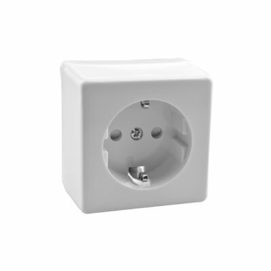 Opbouw stopcontact enkel +RA wit