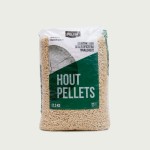 Witte houtpellets