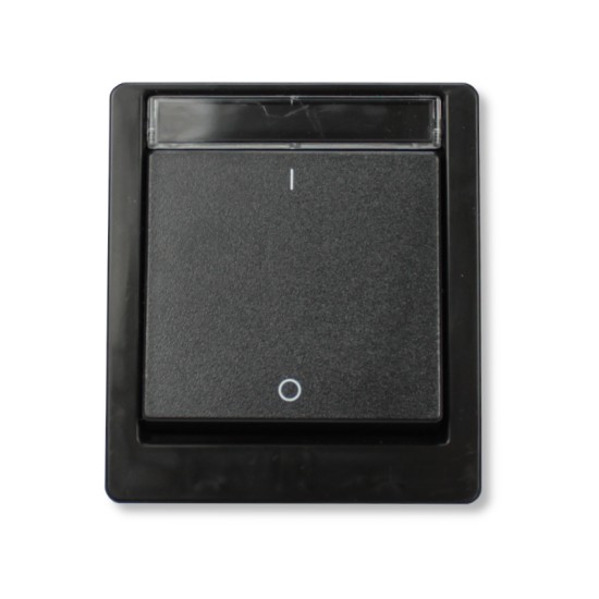 Aquarius Pro schakelaar 2plug zwart