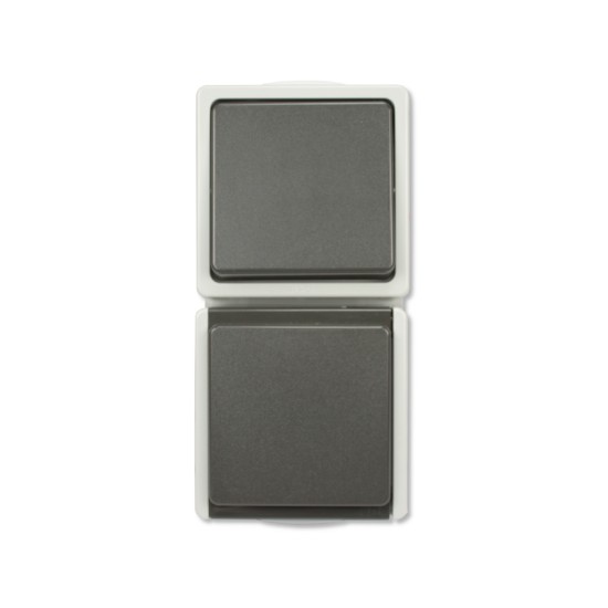 Aquarius IP54 combi verticaal grijs Aquarius IP54 combi verticaal grijs