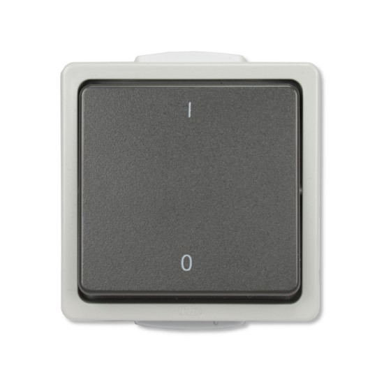 Aquarius IP54 combi horizontaal grijs