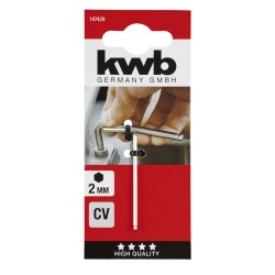 Sleutel chroom 2mm Zeskant